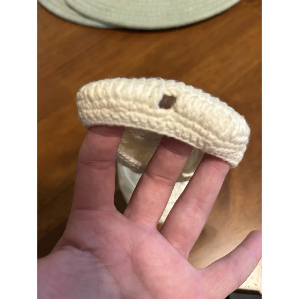 Cherry Crochet Ivory And Red Yarn Apple AirPod Max Covers